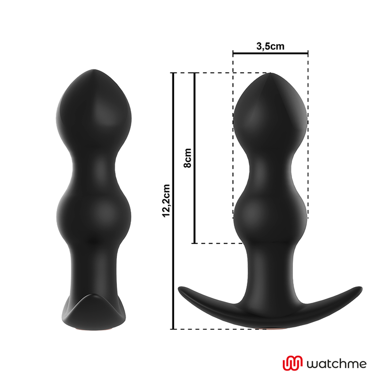 ANBIGUO - WATCHME CONTROL REMOTO PLUG VIBRADOR ANAL TIBERIO