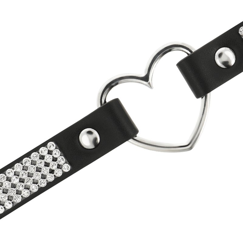 COQUETTE - CHIC DESIRE CHOKER CUERO VEGANO CORAZON