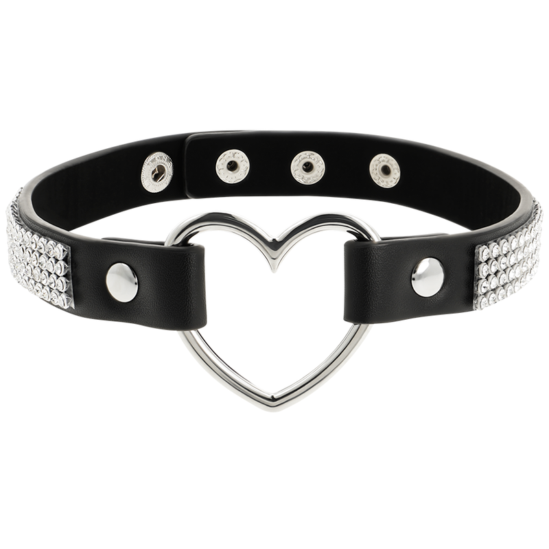 COQUETTE - CHIC DESIRE CHOKER CUERO VEGANO CORAZON