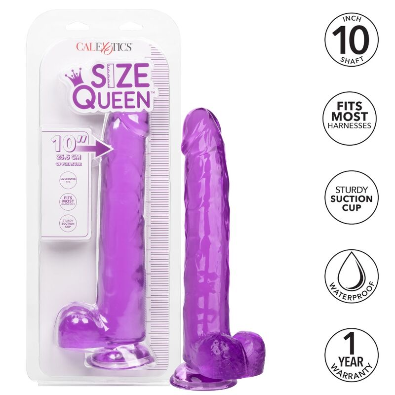 CALEXOTICS - SIZE QUEEN DILDO LILA 25.5 CM