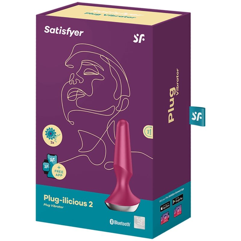 SATISFYER - PLUG ILICIOUS 2 PLUG VIBRADOR BERRY