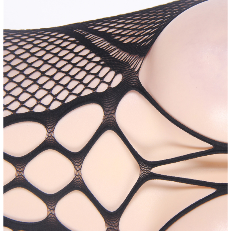 QUEEN LINGERIE - BODYSTOCKING CUELLO HALTER Y ESPALDA ABIERTA S/L