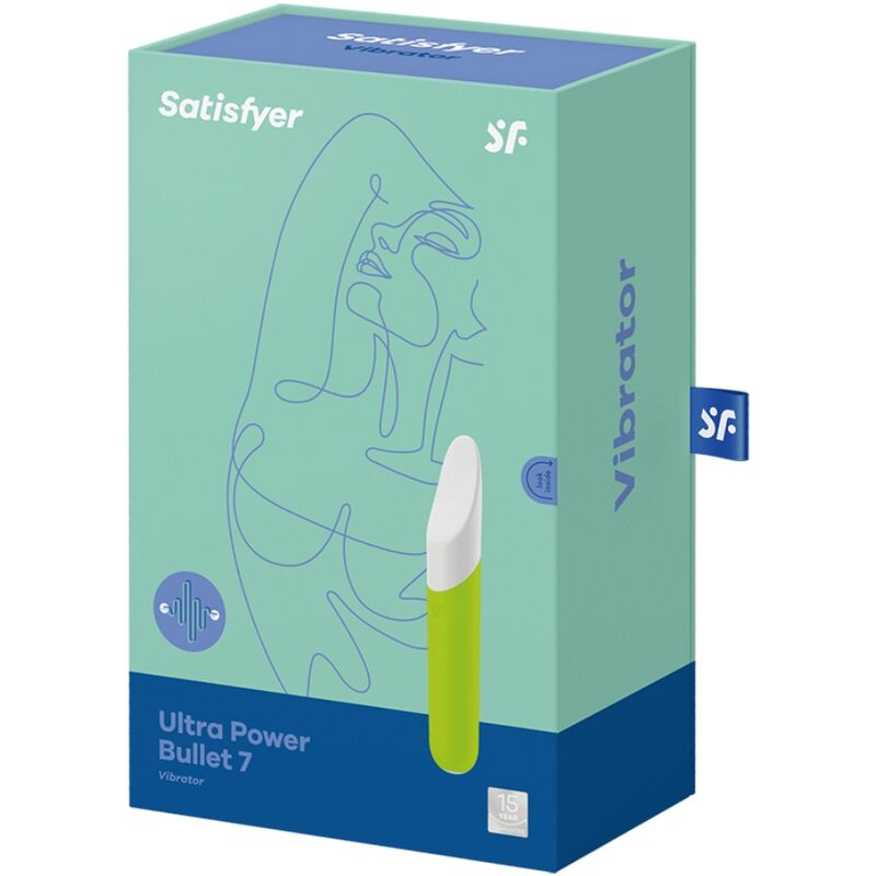 SATISFYER - ULTRA POWER BULLET 7 GREEN VIBRATING BULLET