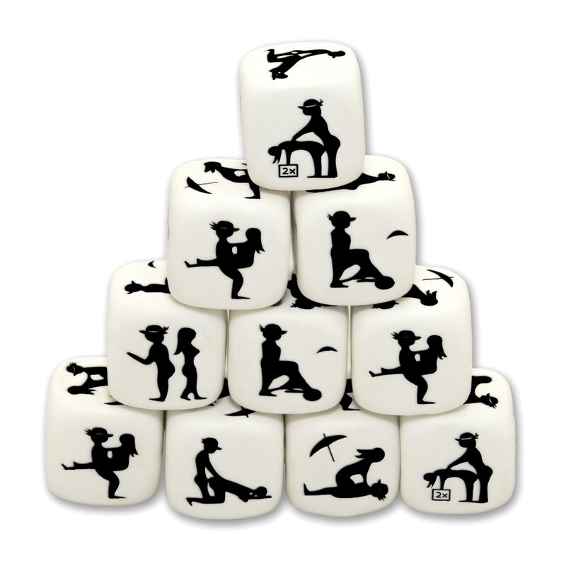 SPICY DEVIL - WHITE POSING DICE