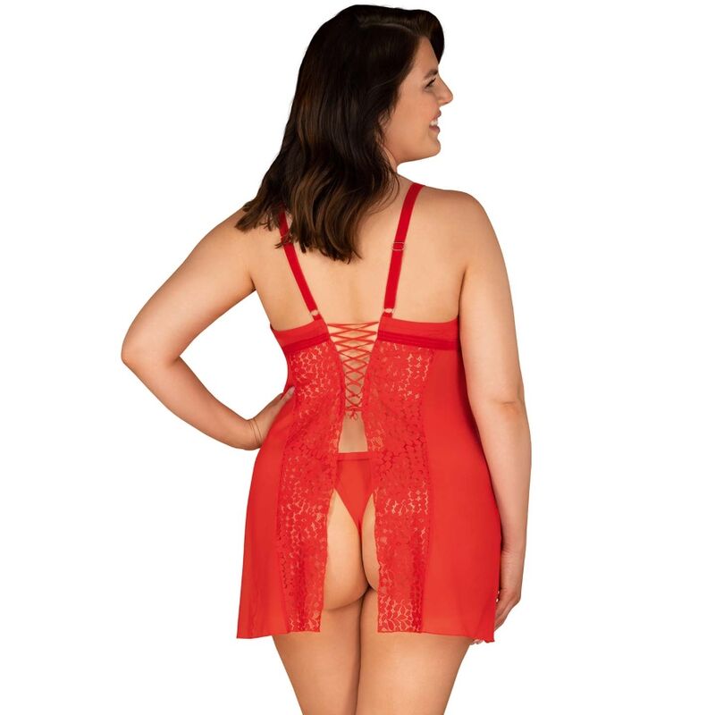 OBSESSIVE - BLOSSMINA CHEMISE Y TANGA 4XL/5XL