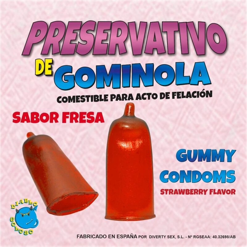 SPICY DIABLO - STRAWBERRY Gummy Condom