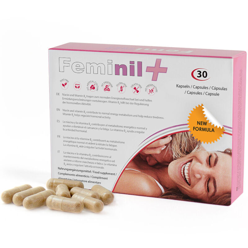 500 COSMETICS - FEMINIL+ AUMENTO LIBIDO SEXUAL FEMENINO - 30 CAPSULAS