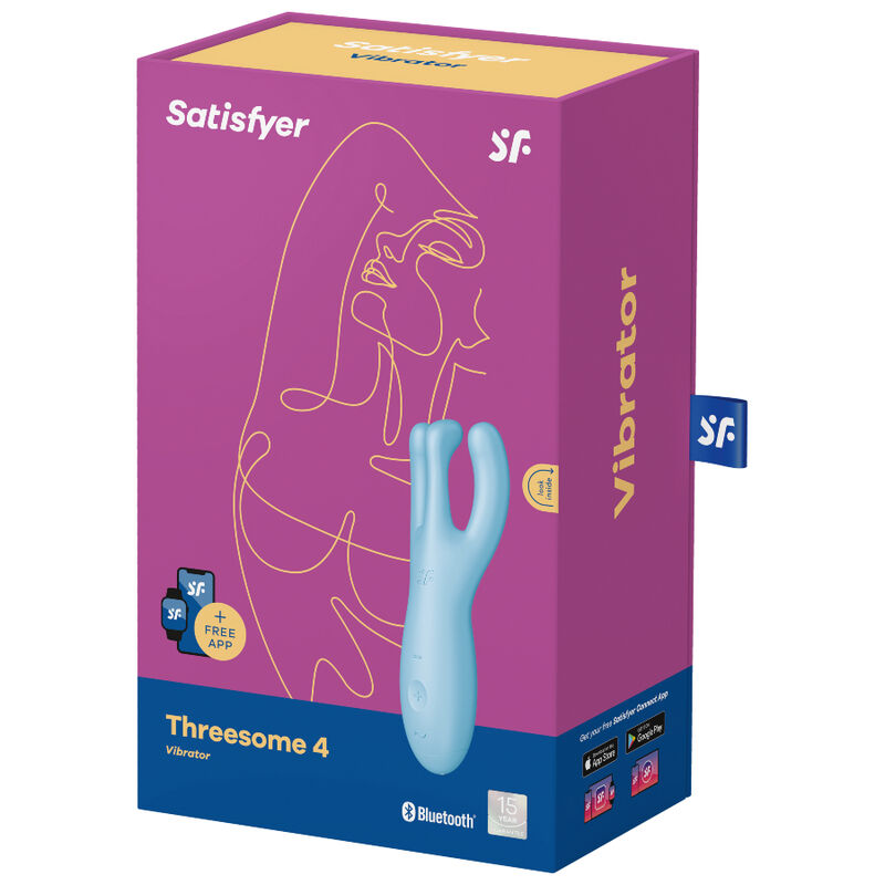 SATISFYER - THREESOME 4 VIBRATOR APP PINK