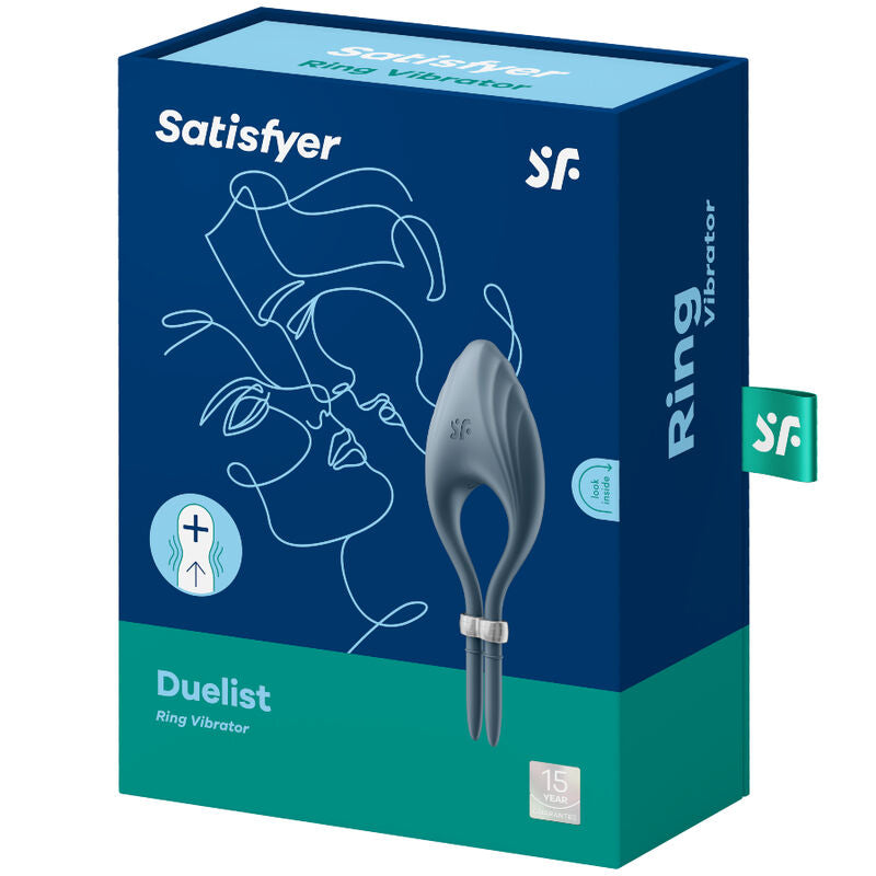 SATISFYER - DUELIST BLUE VIBRATING RING