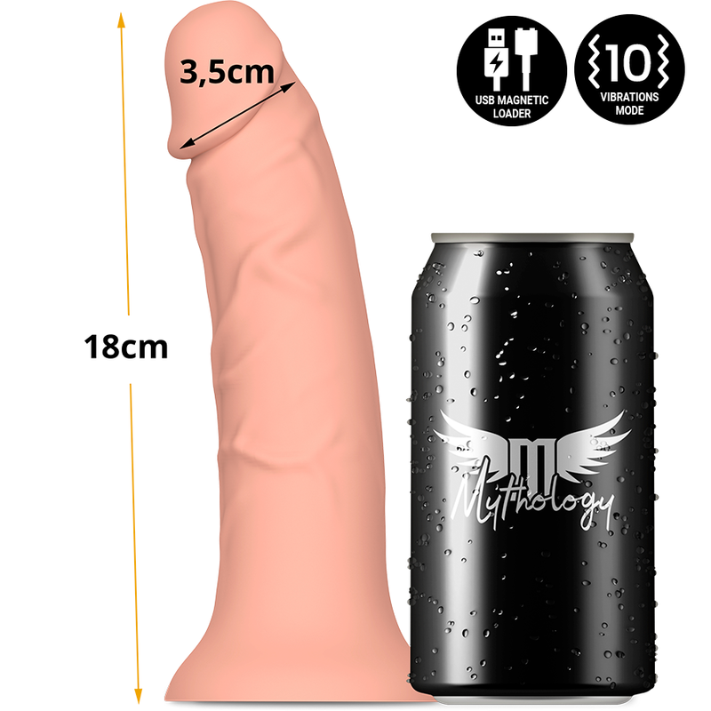 MYTHOLOGY - ASHER ORIGINAL DILDO S - VIBRADOR COMPATIBLE CON WATCHME WIRELESS TECHNOLOGY