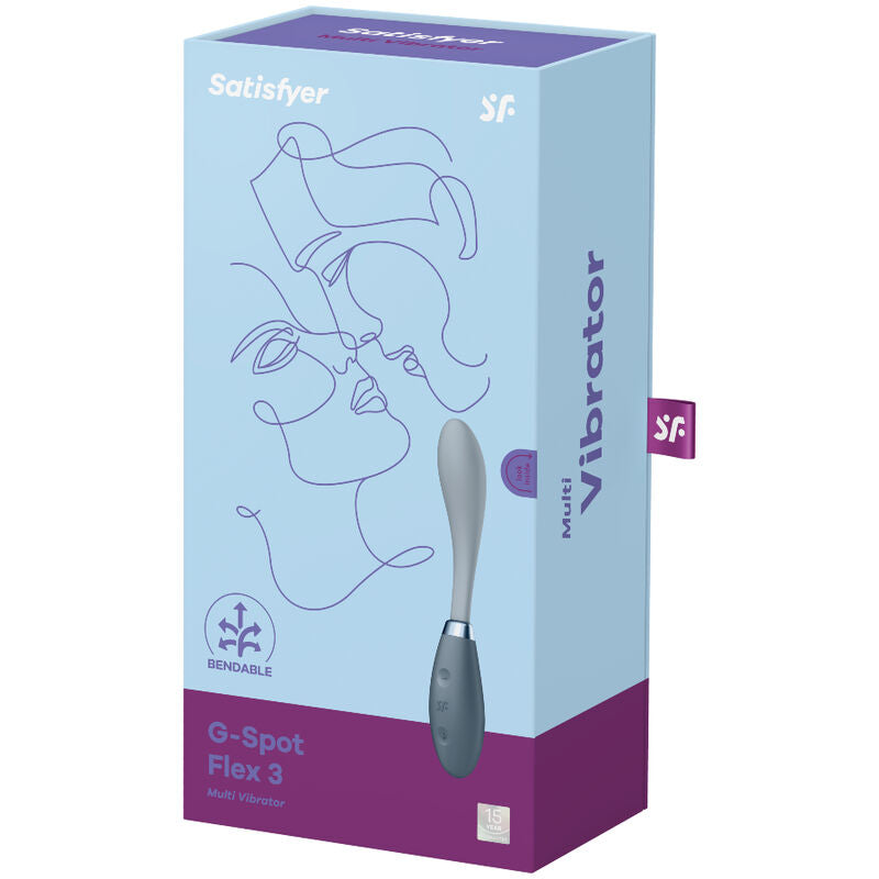 SATISFYER - G-SPOT FLEX 3 MULTI VIBRATOR GRAY