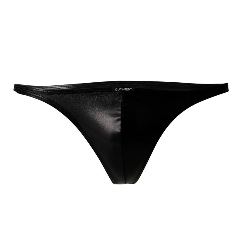 CUT4MEN - BRAZILIAN BRIEF BLACK LEATHER S