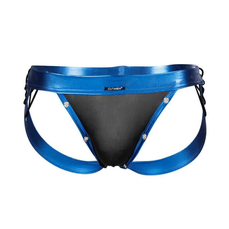 CUT4MEN - JOCKSTRAP DESIRE BLUE LEATHER L