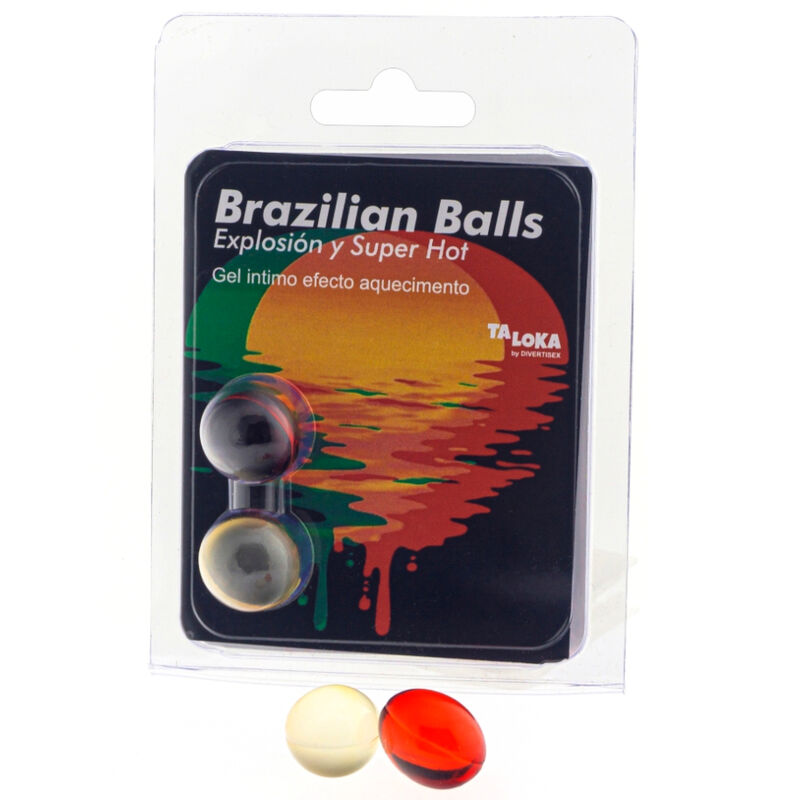 TALOKA - BRAZILIAN BALLS EXCITING GEL SUPER HOT EFFECT 2 BALLS