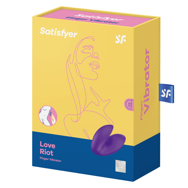 SATISFYER - LOVE RIOT VIBRATOR PURPLE THIMBLE