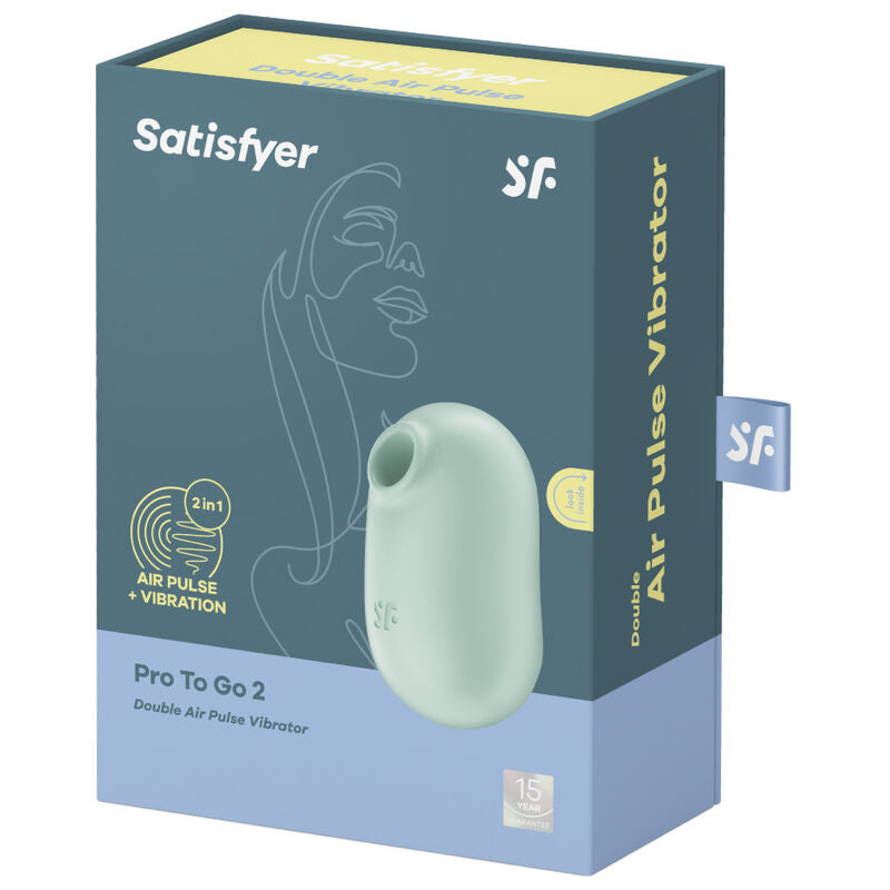 SATISFYER - PRO TO GO 2 DOUBLE VIOLET STIMULATOR AND VIBRATOR