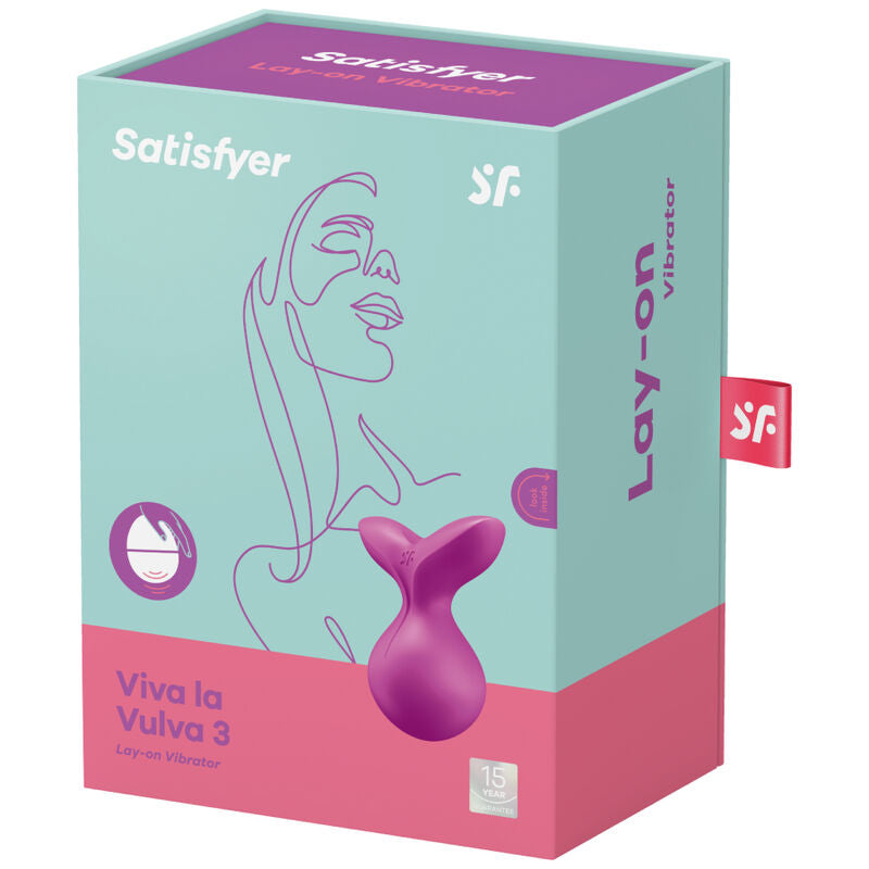 SATISFYER - VIVA LA VULVA 3 VIOLET LAY-ON VIBRATOR