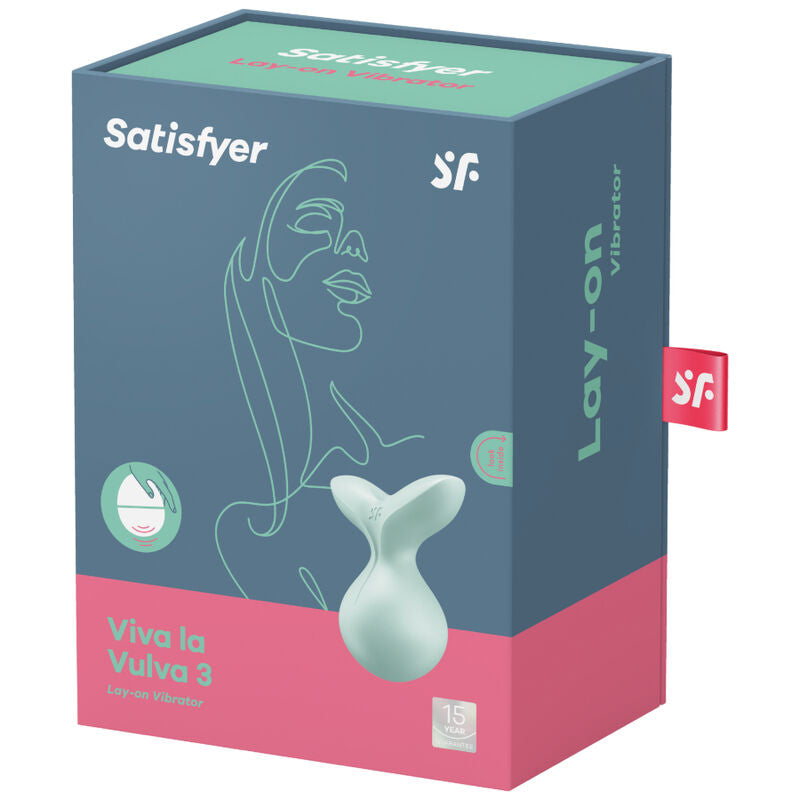 SATISFYER - VIVA LA VULVA 3 VIOLET LAY-ON VIBRATOR