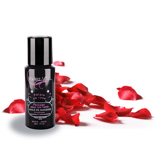 VOULEZ-VOUS - ACEITE DE MASAJE CAUTIVADOR - PÉTALOS DE ROSA 30 ML