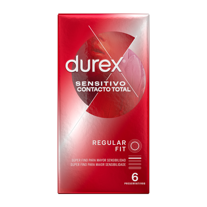 DUREX - SENSITIVO CONTACTO TOTAL 6 UNIDADES