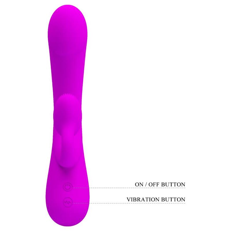 PRETTY LOVE - SINCERE VIBRADOR Y SUCCIONADOR DE CLITORIS SILICONA MORADO