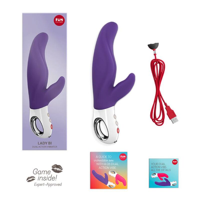 FUN FACTORY - LADY BI DUAL VIBRADOR VIOLETA