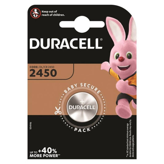 DURACELL - PILA BOTON LITIO CR2450 3V BLISTER*1