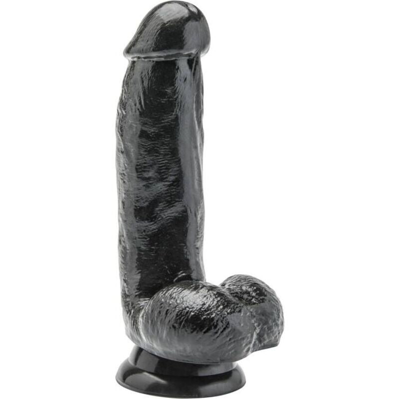 GET REAL - DILDO 12 CM WITH BLACK TESTICLES