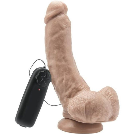 GET REAL - DILDO 20,5 CM CON TESTICULOS VIBRADOR NATURAL