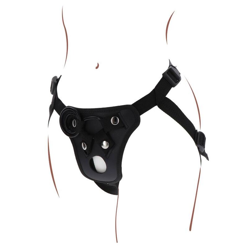 GET REAL - STRAP-ON PLEASURE HARNES BLACK