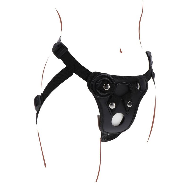 GET REAL - STRAP-ON PLEASURE HARNES BLACK