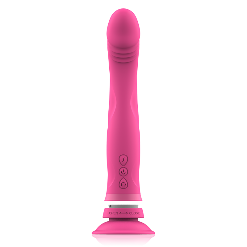 INTENSE - MICHELANGELO PINK SILICONE VIBRATOR DILDO