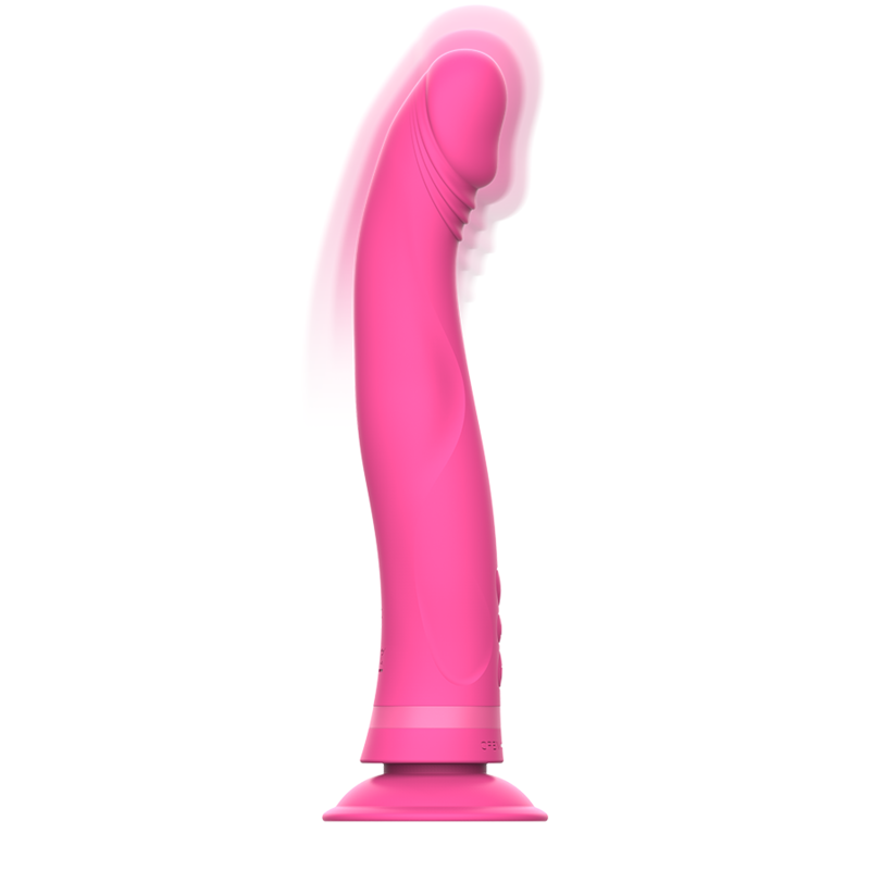 INTENSE - MICHELANGELO PINK SILICONE VIBRATOR DILDO