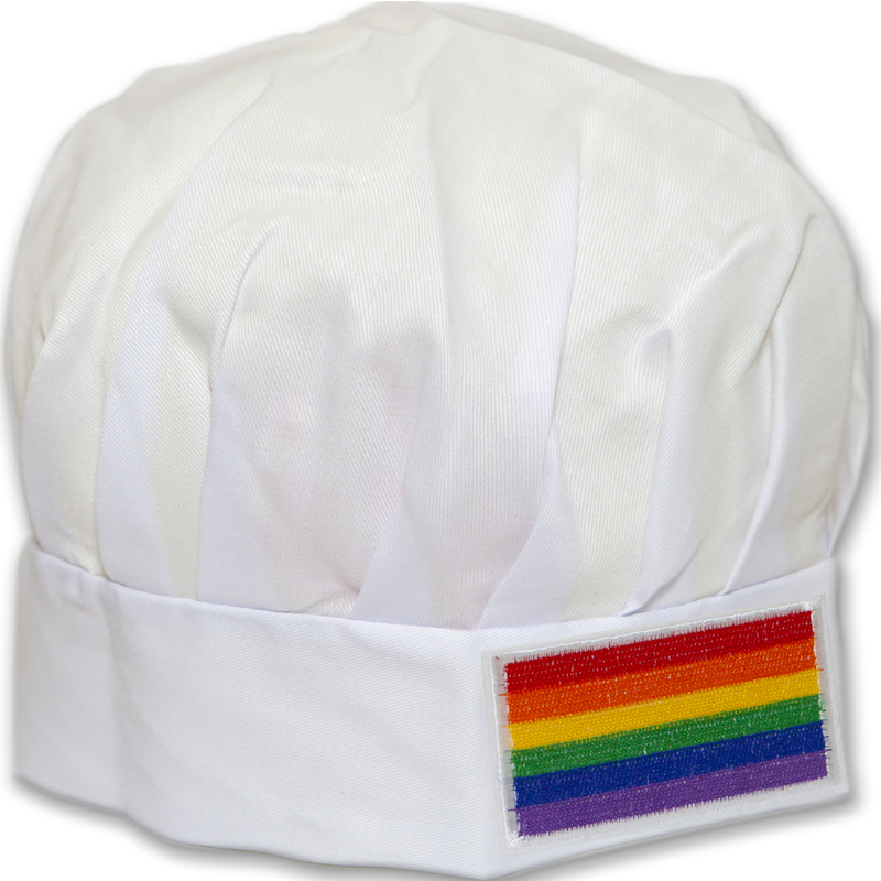 PRIDE - GORRO COCINERO CON BANDERA LGBT