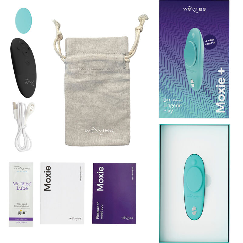 WE-VIBE - MOXIE + VIBRADOR CLÍTORIS AQUA