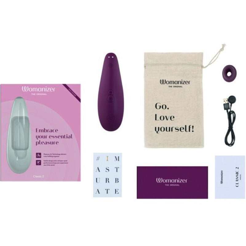 WOMANIZER - CLASSIC 2 BURGUNDY CLITORIS STIMULATOR