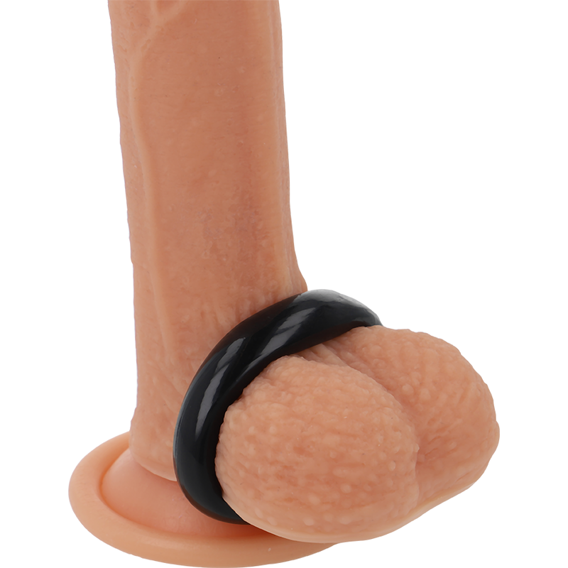 POWERING - SUPER FLEXIBLE Y RESISTENTE ANILLO PENE  3.8CM PR04 NEGRO