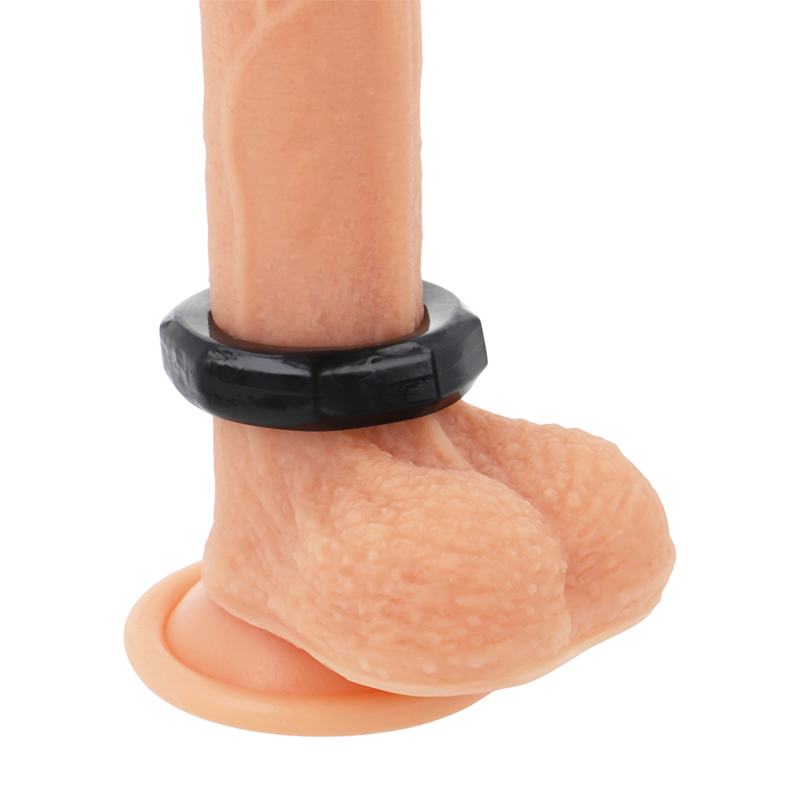 POWERING - SUPER FLEXIBLE Y RESISTENTE ANILLO PENE  5CM PR10 NEGRO