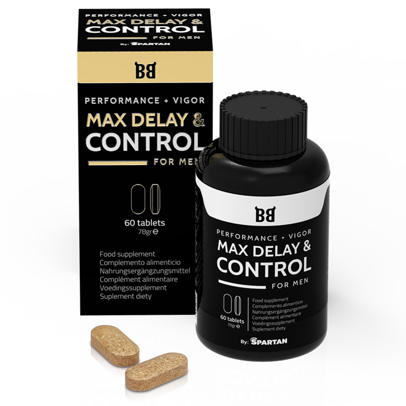 BLACK BULL - MAX DELAY &amp; CONTROL MAXIMUM PERFORMANCE FOR MEN 60 CAPSULES