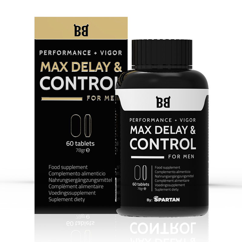 BLACK BULL - MAX DELAY &amp; CONTROL MAXIMUM PERFORMANCE FOR MEN 60 CAPSULES