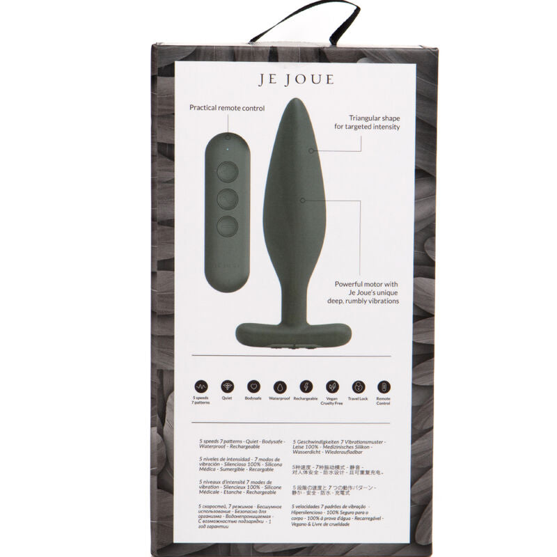 JE JOUE - EGON PLUG ANAL VIBRADOR NEGRO