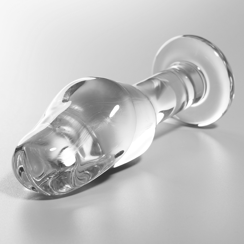 NEBULA SERIES BY IBIZA - MODELO 6 PLUG CRISTAL BOROSILICATO TRANSPARENTE 12.5 CM -O- 4 CM