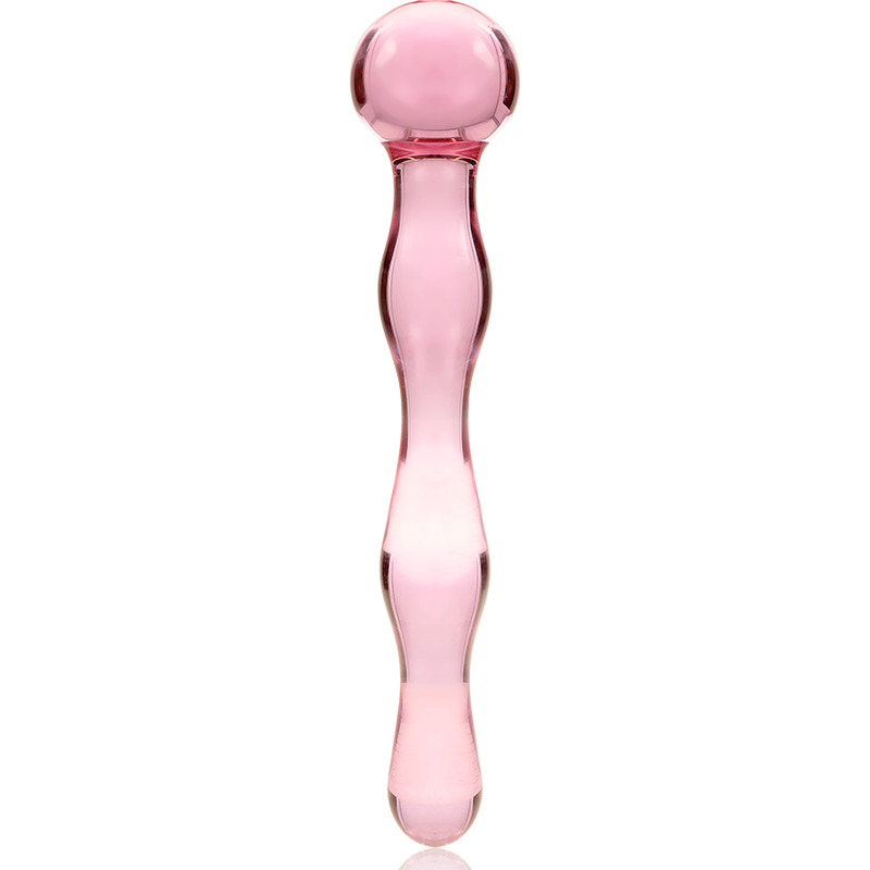 NEBULA SERIES BY IBIZA - MODELO 13 DILDO CRISTAL BOROSILICATO TRANSPARENTE 18 CM -O- 3.5 CM