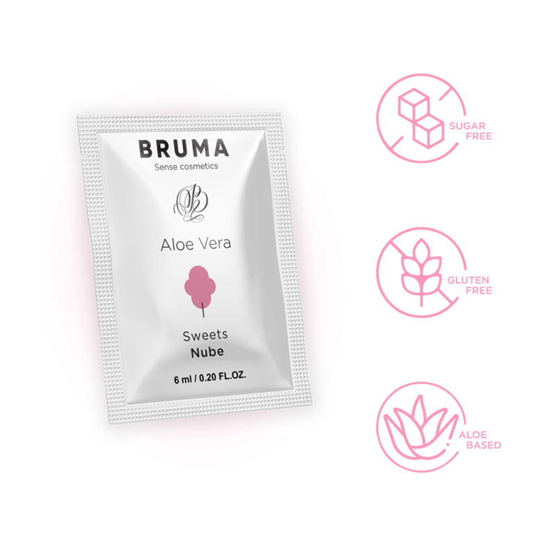 BRUMA - GEL DESLIZANTE CON ALOE VERA SABOR A NUBE 6 ML