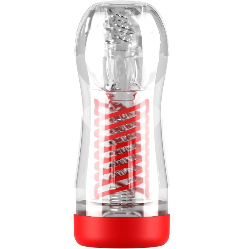 PDX ELITE - STROKER VIEWTUBE 2 TRANSPARENT SPIRAL COMPRESSION MASTURBATOR