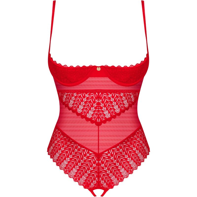 OBSESSIVE - INGRIDIA CROTCHLESS TEDDY ROJO XS/S