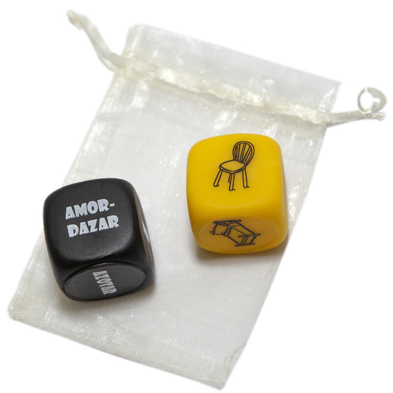 DIABLO PICANTE - BOLSA DE JUEGO CON DADO SADO 3 MM x 3 MM + DADO DE OBJETO