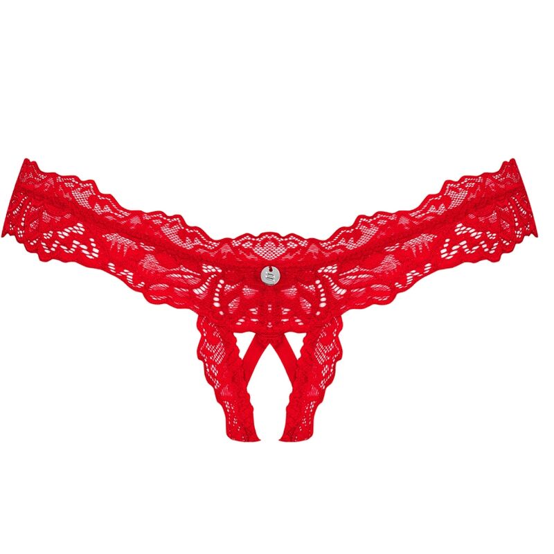 OBSESSIVE - AMOR CHERRIS TANGA CROTCHLESS L/XL