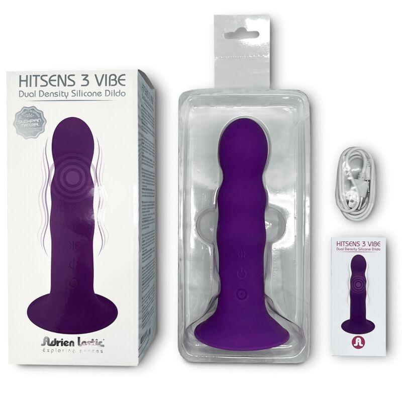 ADRIEN LASTIC - HITSENS VIBE 3 DILDO SILICONA VIOLETA