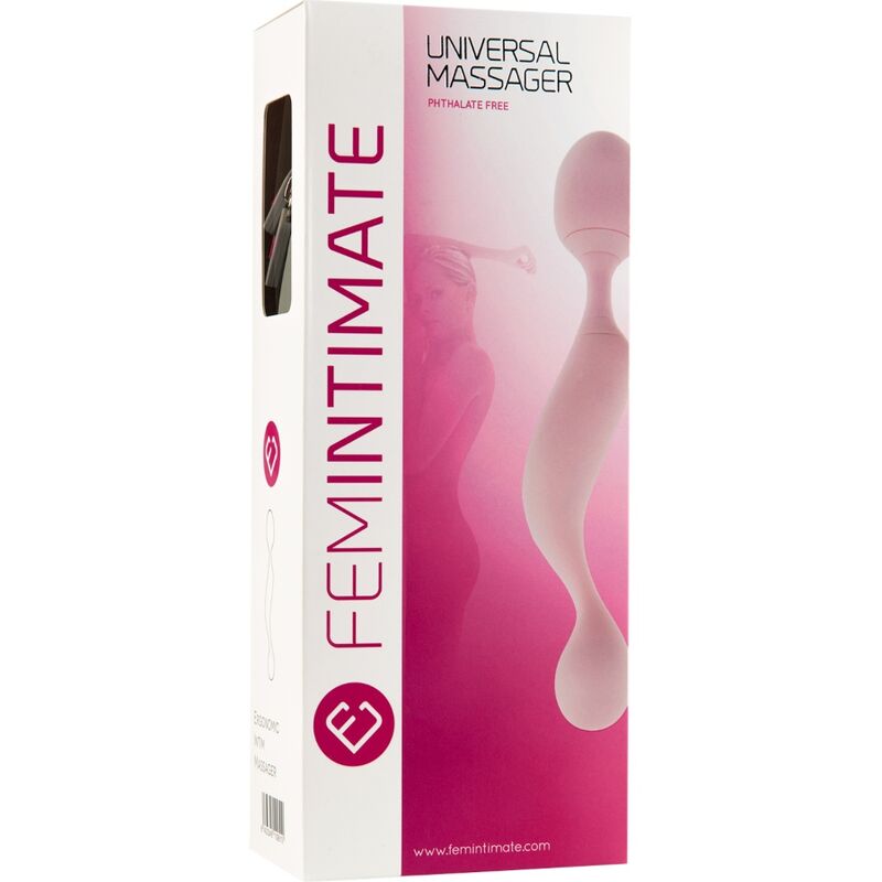 FEMINTIMATE - PINK SILICONE VIBRATOR UNIVERSAL MASSAGER